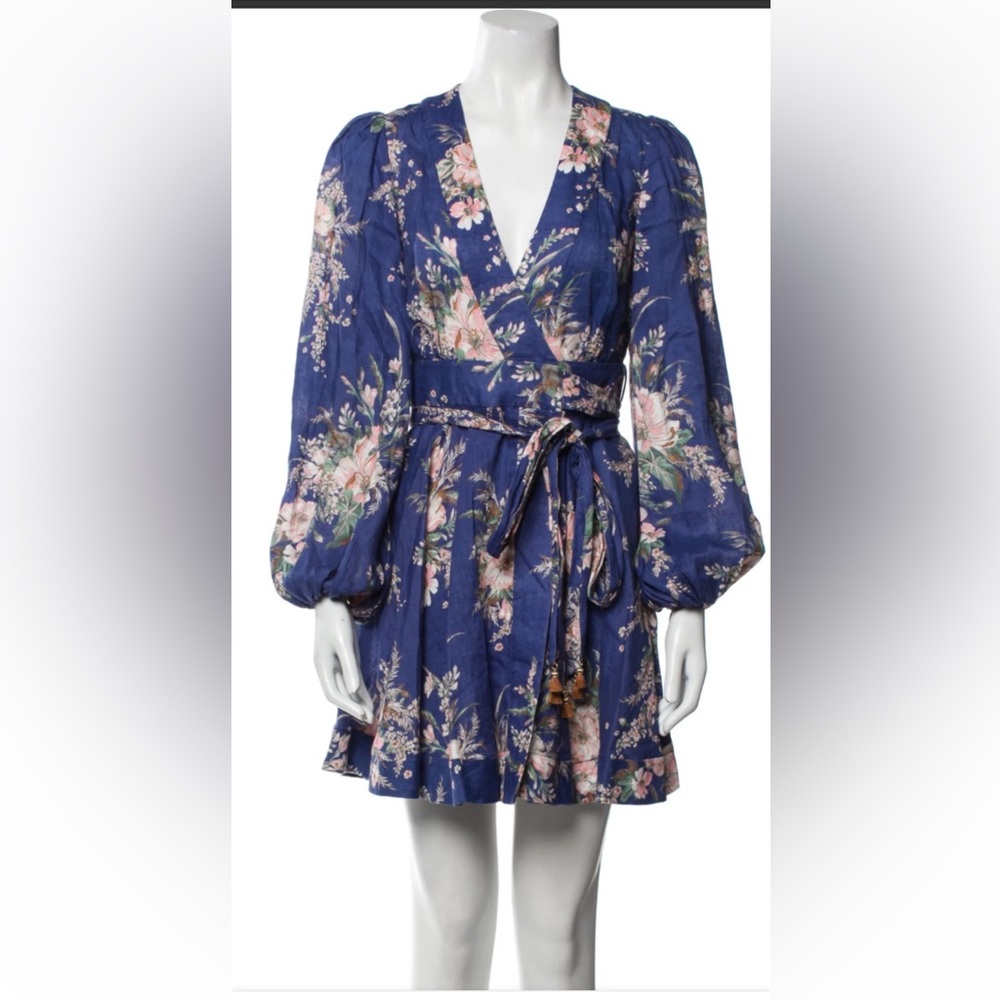 Zimmermann Floral Print Mini Dress